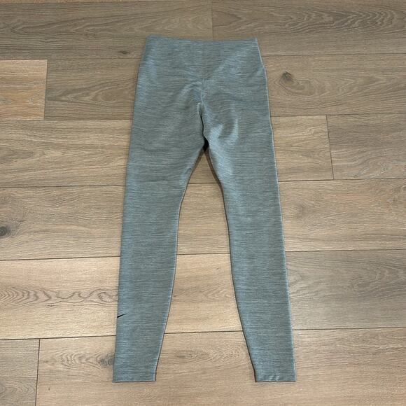 NIKE Heathered Gray One Dri-Fit Workout Running Active Legging Bottoms Size M - Picture 2 of 13
